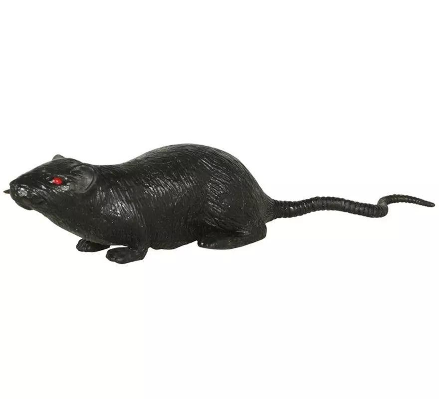 Rata Gris de Látex 15 cm