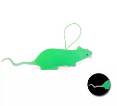 Souris luminescente avec corde en plastique de 11 cm