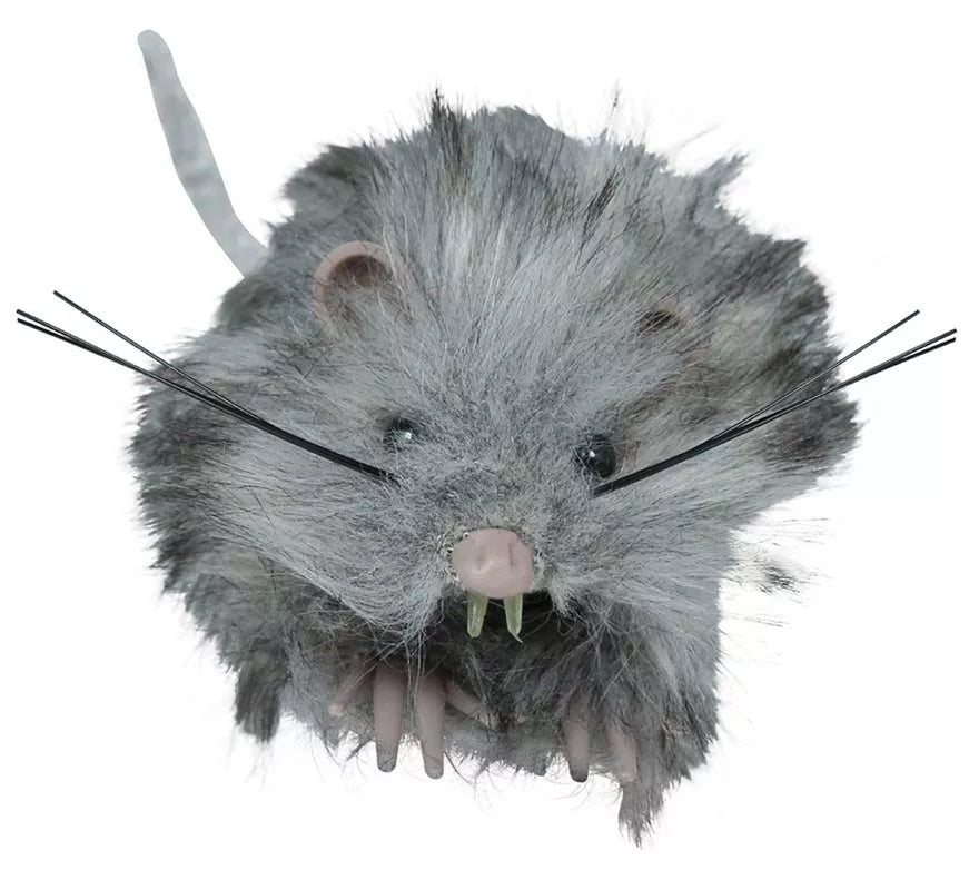 Translation missing: fr.Ratón Peludo gris de 11 cm