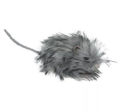 Souris à fourrure grise de 11 cm