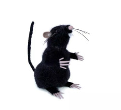 Souris sur pattes noires 13 cm