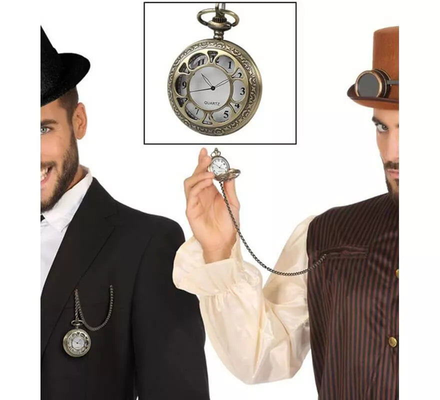 Translation missing: fr.Reloj Steampunk con Cadena