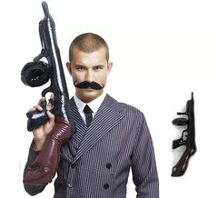 Fusil de gangster gonflable noir 80 cm