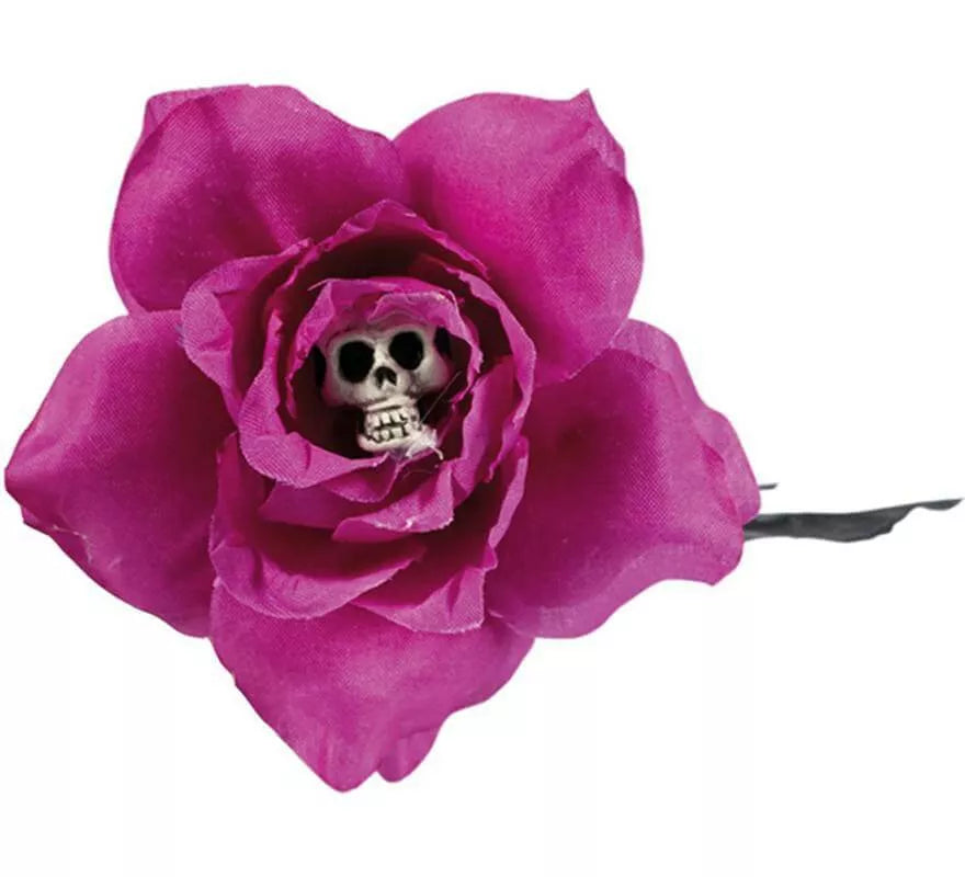 Translation missing: fr.Rosa con Calavera 42 cm