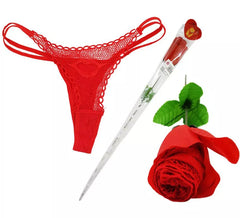 Rose avec string rouge