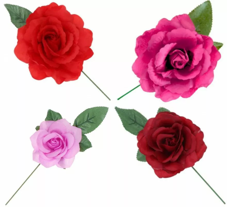 Translation missing: fr.Rosa de Sevillana o Chulapa con varilla de 13 cm en varios colores