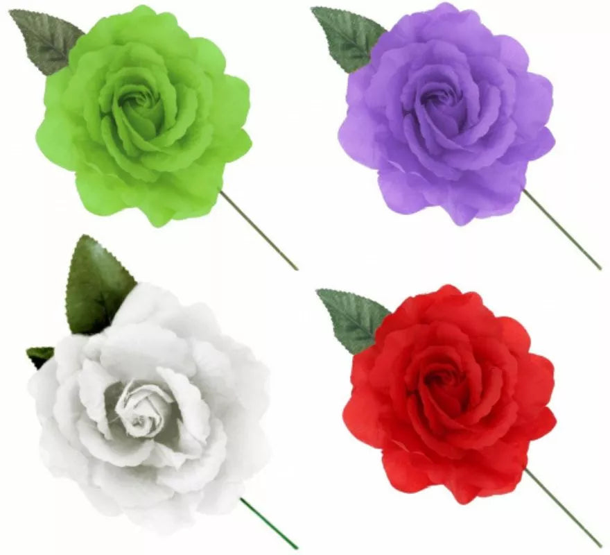 Translation missing: fr.Rosa de Sevillana o Chulapa con varilla de 15 cm en varios colores