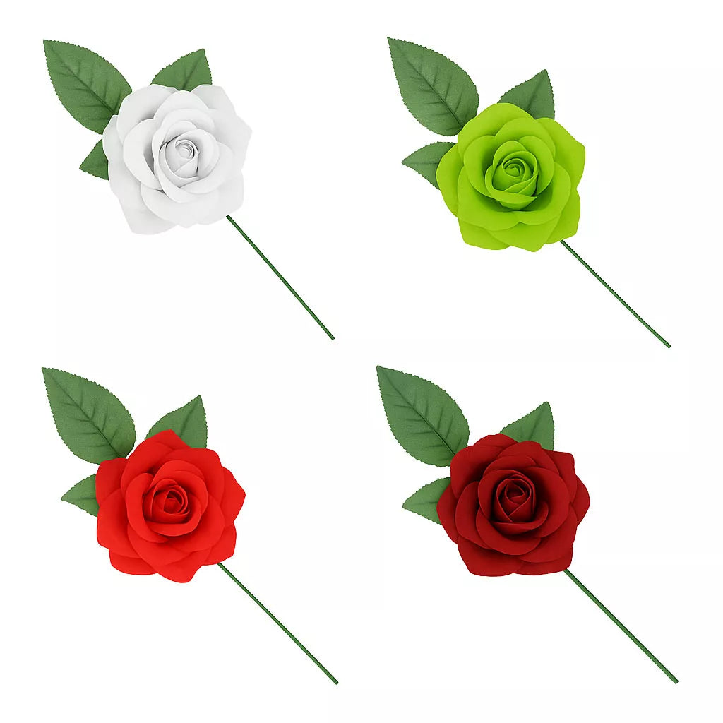Translation missing: fr.Rosa de Sevillana o Chulapa con varilla de 8 cm en varios colores