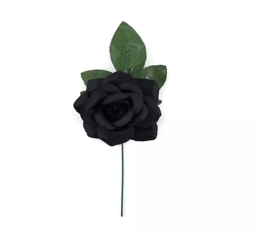 Translation missing: fr.Rosa Flamenca Pequeña negra de 10 cm
