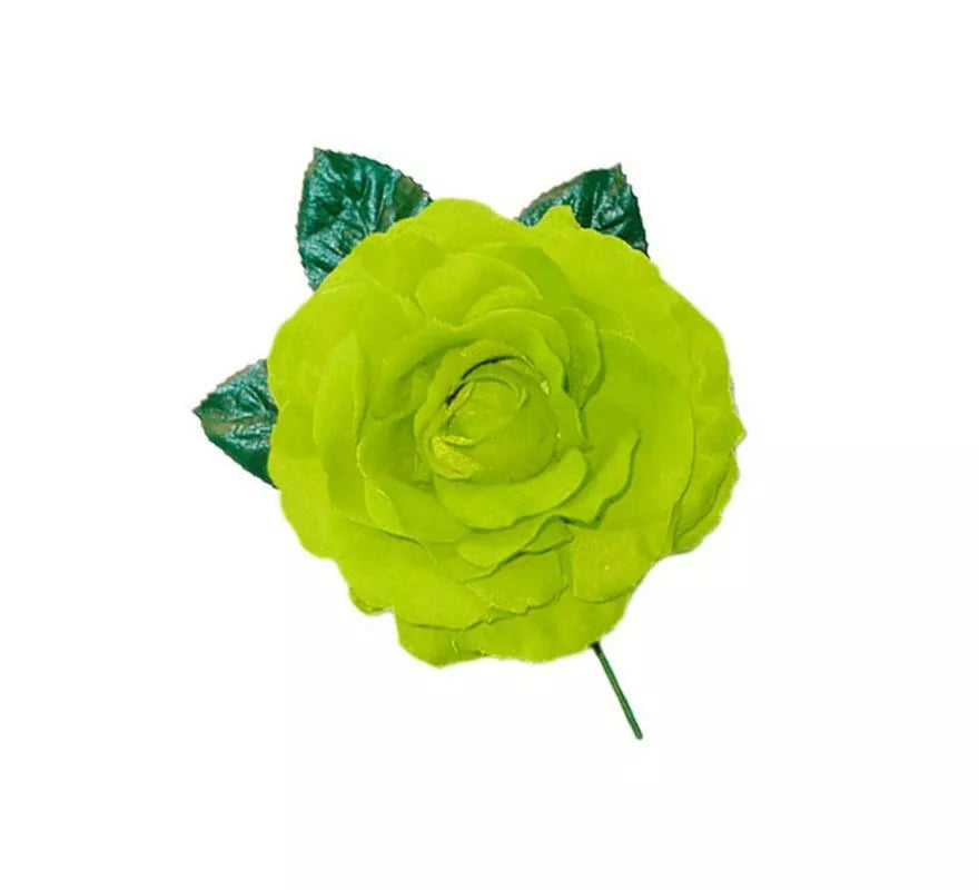 Translation missing: fr.Rosa Flamenca pequeña verde de 8 cm