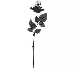 Rose noire avec ange