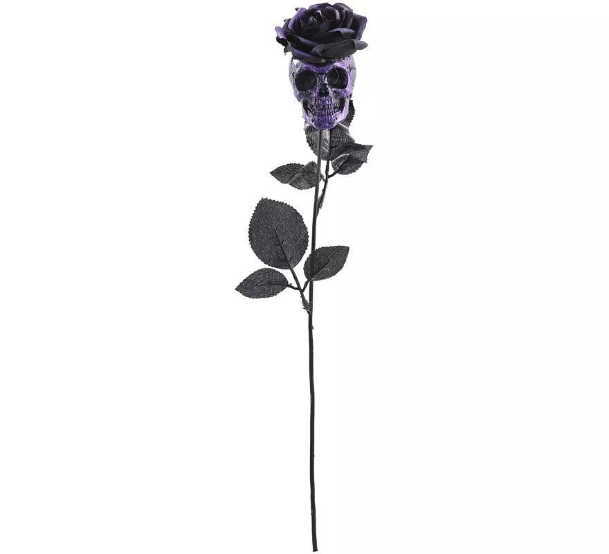 Translation missing: fr.Rosa negra con Calavera morada