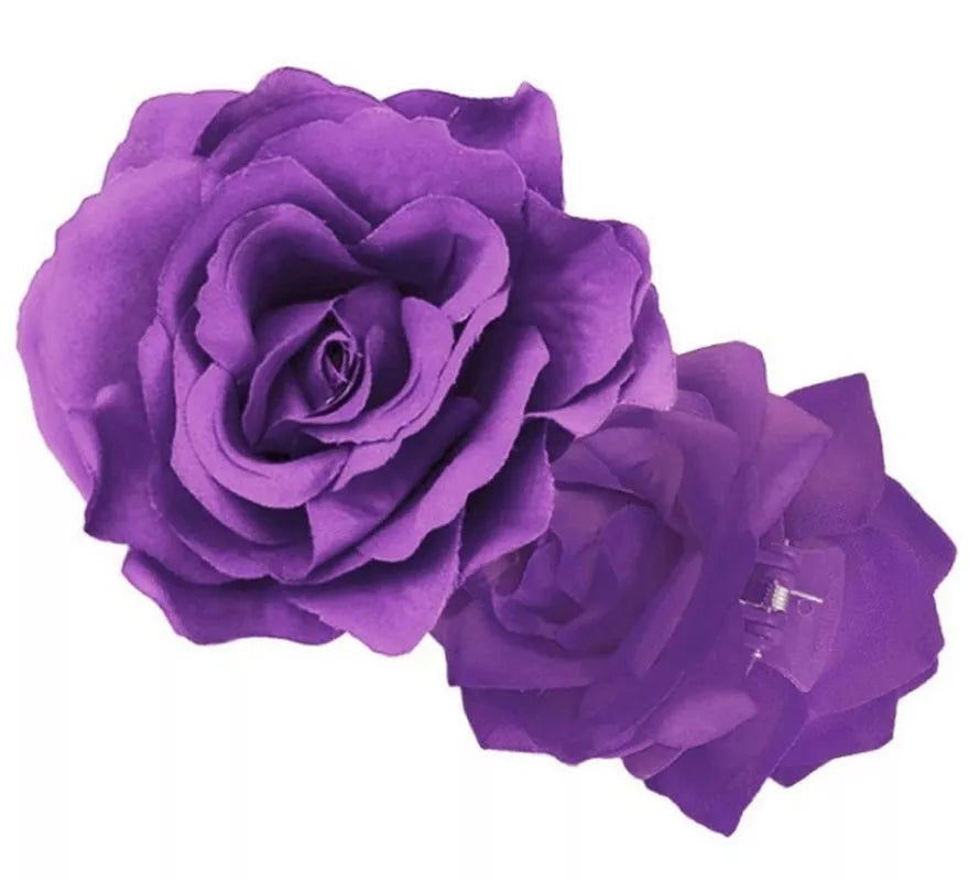 Translation missing: fr.Rosa Sevillana o Chulapa de 9 cm con pinza en varios colores