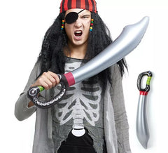 Sabre pirate gonflable gris 75 cm