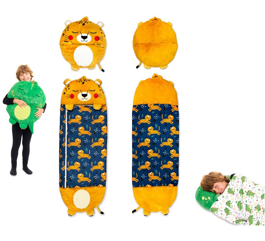 Translation missing: fr.Saco de Dormir con Cojín Leopardo de 135 cm