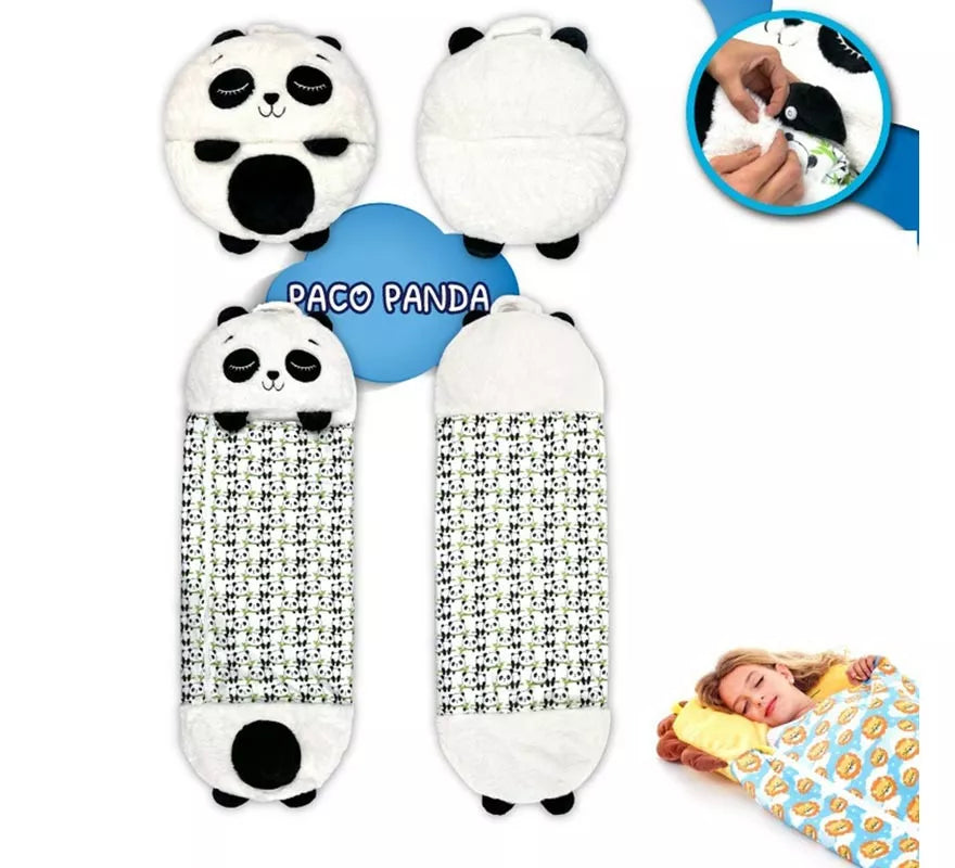 Saco de Dormir Panda Paco con cojín de 180 cm