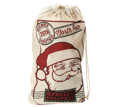 Sac en jute Père Noël 50X80 cm