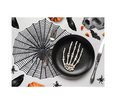 Dessous de plat toile d'araignée pvc noir 38 cm