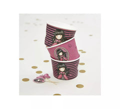 Santoro Gorjuss contenants en papier Ladybird pour des babioles et des ornements, rose Pack 2 di 8