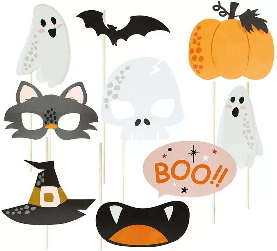 Translation missing: fr.Set 10 Pcs Photocall Halloween