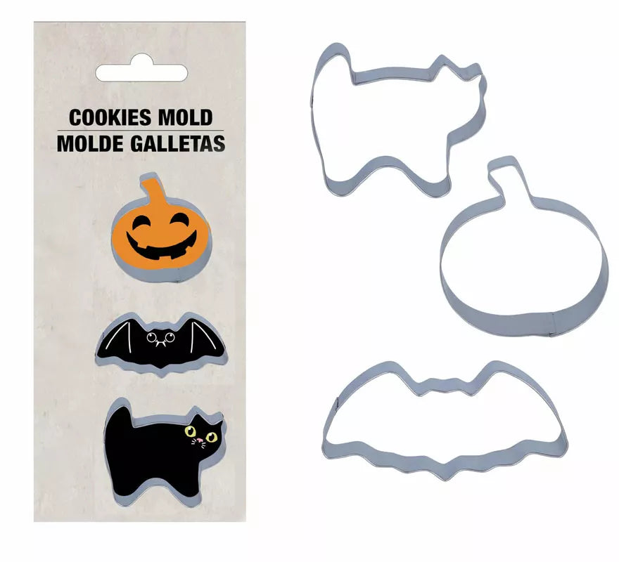 Translation missing: fr.Set 3 Moldes Metálicos para Galletas