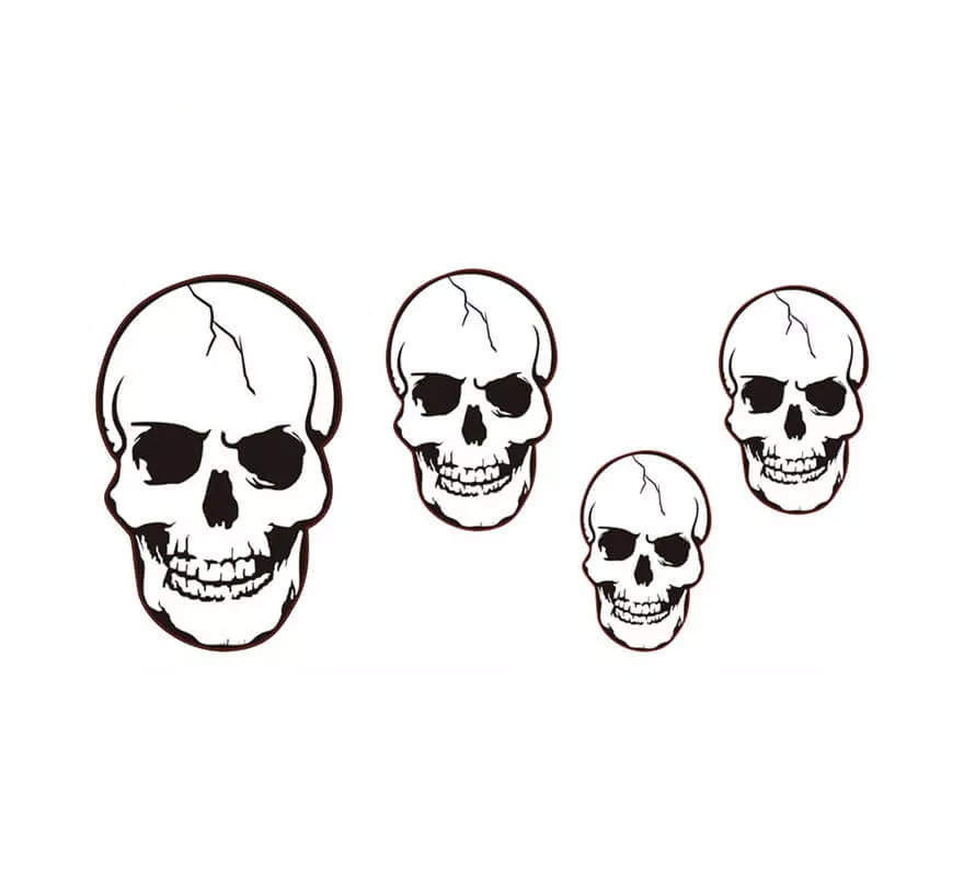 Translation missing: fr.Set 4 Calaveras de 20 Cm hasta 45 Cm
