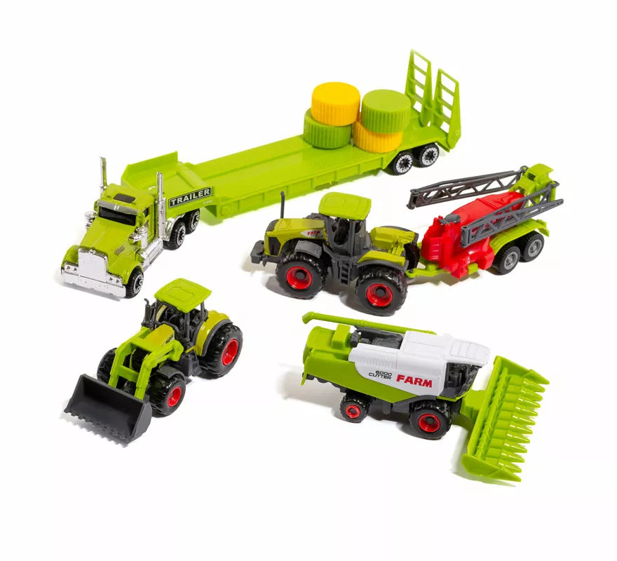 Set de 16 Tractores de Juguete