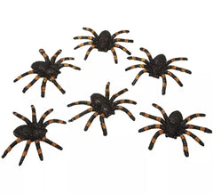 Pack de 6 Araignées Brillantes de 6x7 cm