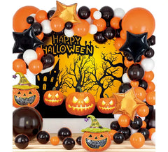 Coffret Halloween : Ballons et Poster 81 Pièces