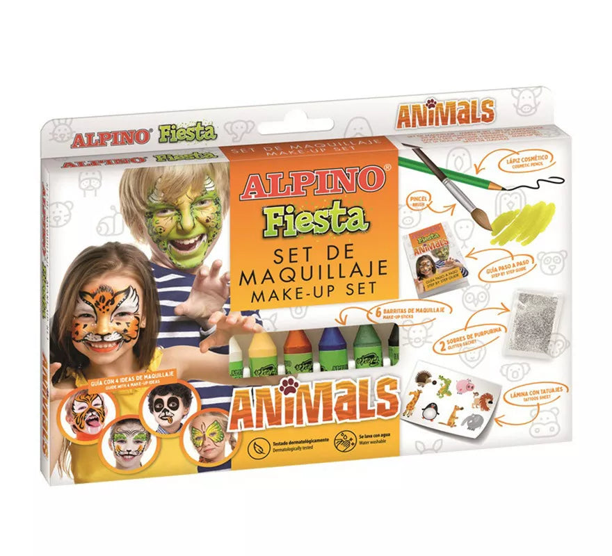 Translation missing: fr.Set de Maquillaje Animales Fiesta en colores surtidos de 6 unidades de 5 grs