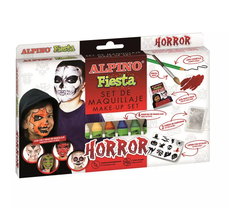 Translation missing: fr.Set de Maquillaje Horror Fiesta en colores surtidos de 6 unidades de 5 grs