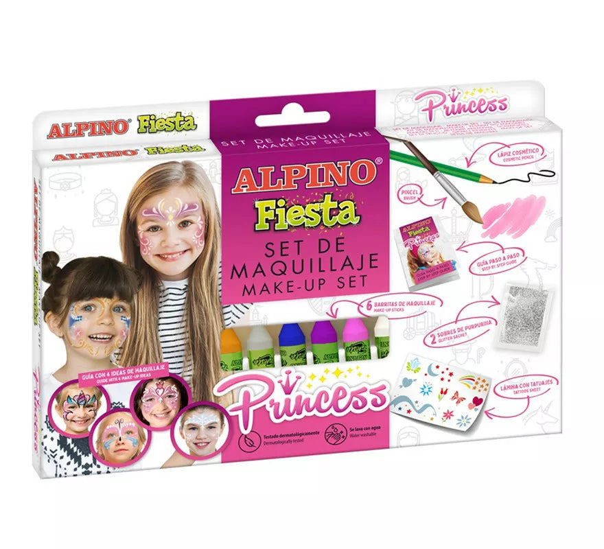 Translation missing: fr.Set de Maquillaje Princesa Fiesta en colores surtidos 6 unidades de 5 grs