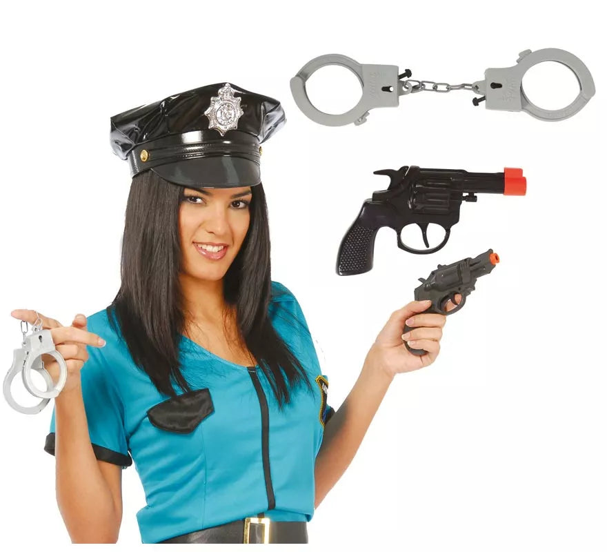 Translation missing: fr.Set de pistola revolver con esposas