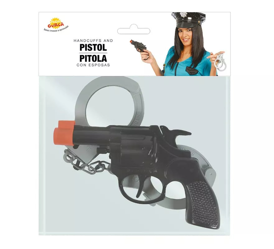 Translation missing: fr.Set de pistola revolver con esposas