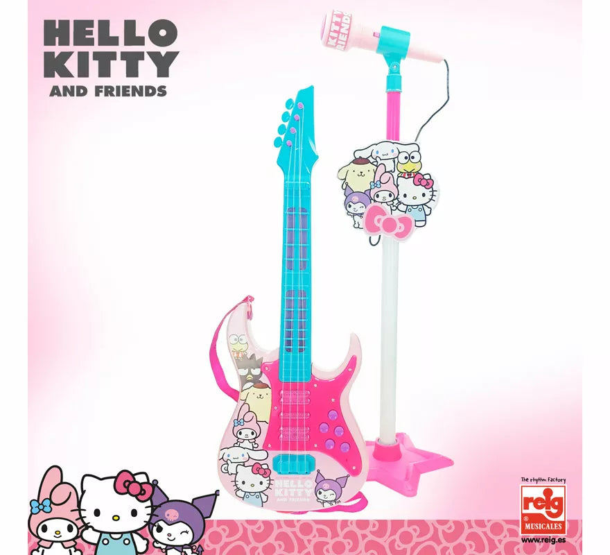 Translation missing: fr.Set Guitarra y Micrófono Hello Kitty con Funciones