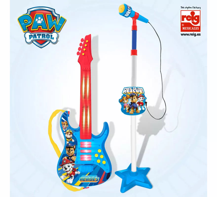 Translation missing: fr.Set Guitarra y Micrófono La Patrulla Canina con Funciones