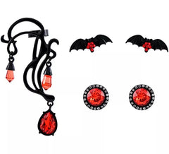 Ensemble de bijoux chauve-souris