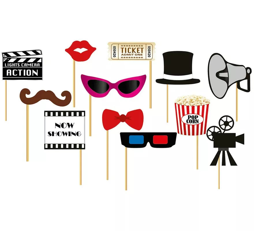 Translation missing: fr.Set para Photocall cine 12 Pcs