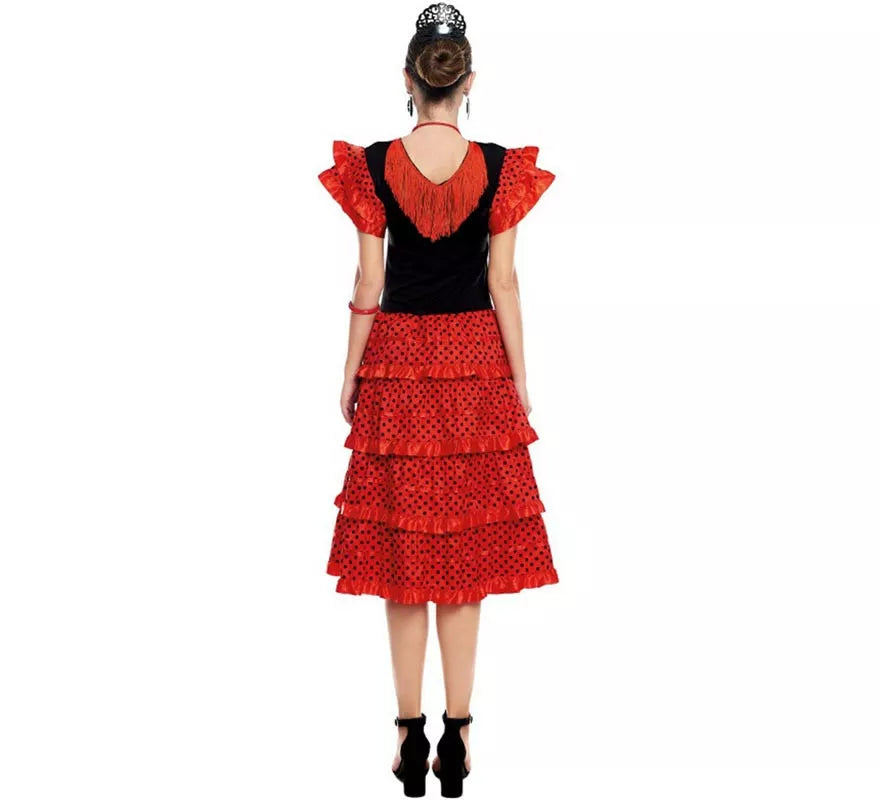 Translation missing: fr.Sevillana rojo y negro para mujer