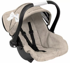 Siège auto beige pour poupée