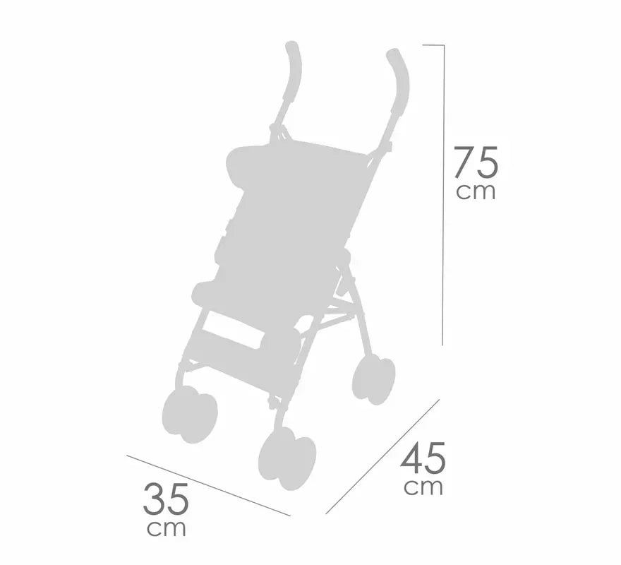 Translation missing: fr.Silla de Muñecas de hasta 52 cm Grande con Capota