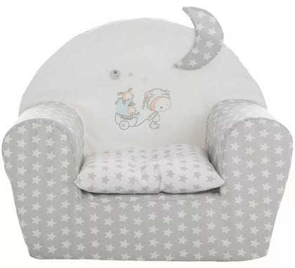 Sillón Estrellas infantil de 44x34x53 cm
