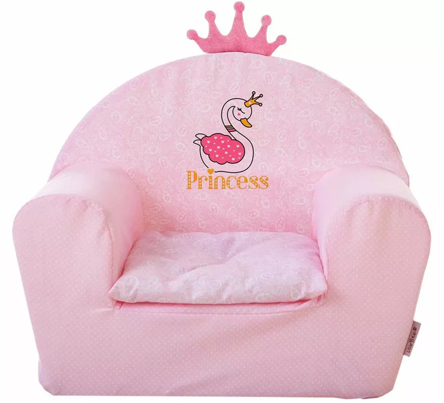 Translation missing: fr.Sillón Princesa Corono rosa infantil
