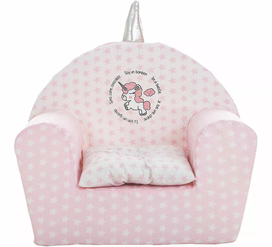 Translation missing: fr.Sillón Unicornio infantil de 44x34x53 cm