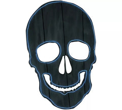 Silhouette de Tête de Mort Fluo 52x34 cm