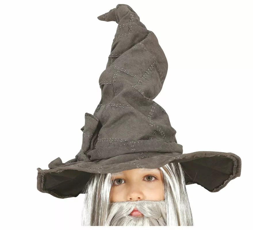 Translation missing: fr.Sombrero Alto de Brujo Gris Infantil