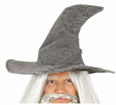 Grand chapeau de sorcier gris
