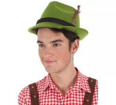 Chapeau Bavarois avec Corde Noire pour adulte