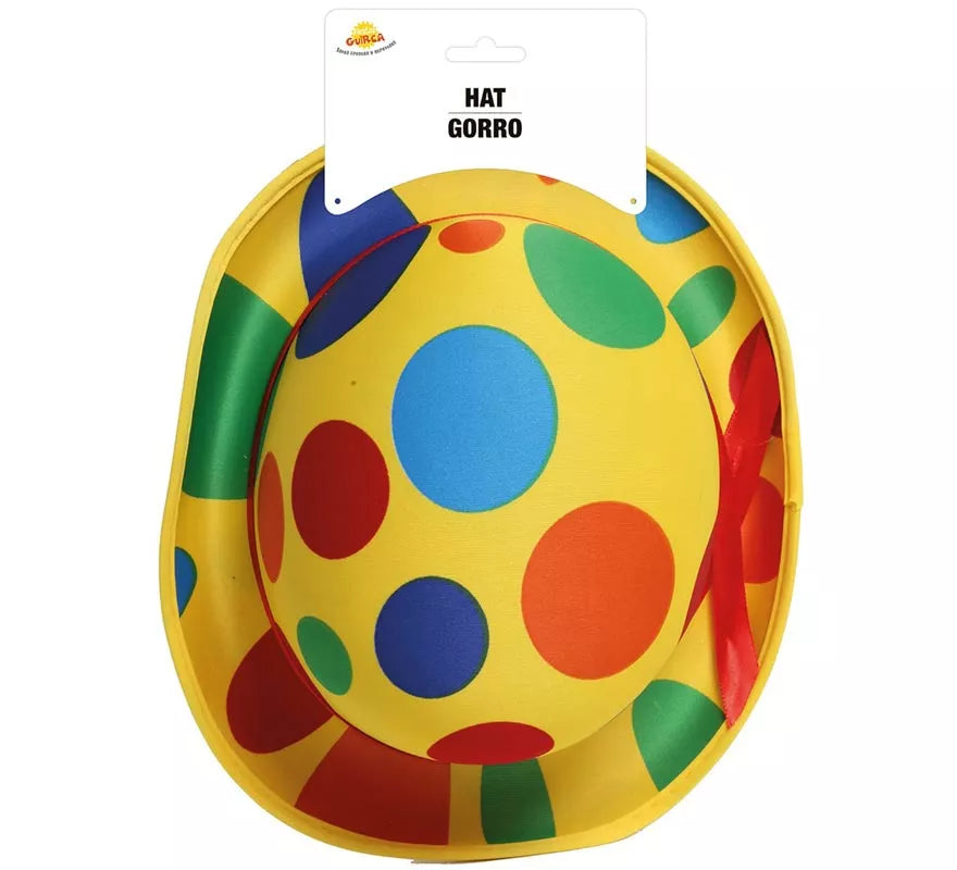 Translation missing: fr.Sombrero Bombín de Payaso a lunares de colores
