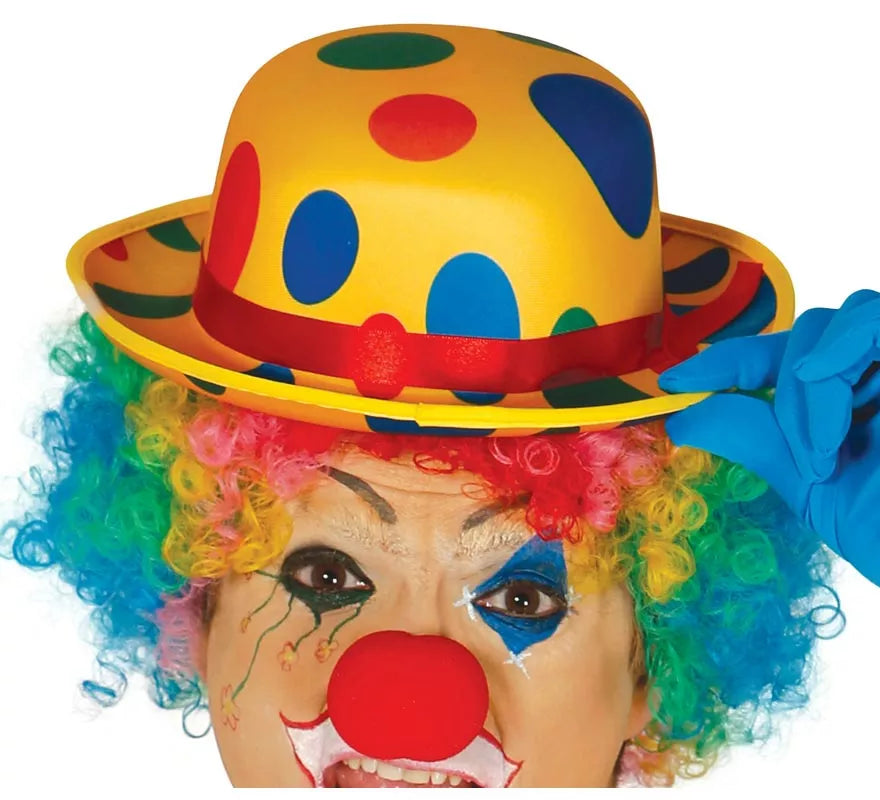 Translation missing: fr.Sombrero Bombín de Payaso a lunares de colores